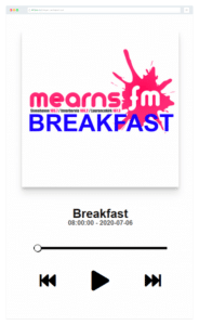 Mearns FM Breakfast player