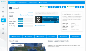 MediaCP Icecast overview